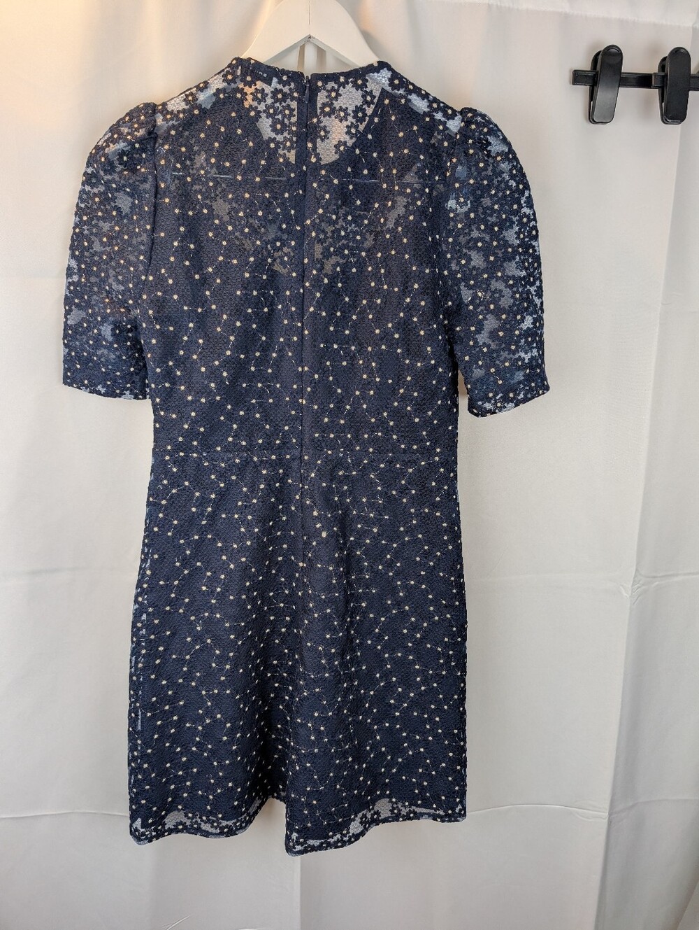 SANDRO Short Dress With Peter Pan Collar size 4(36) BNWT - Picture 10 of 16